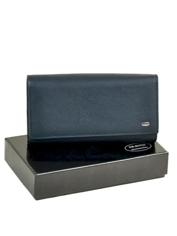 Жіночий гаманець Classic шкіряний Dr.Bond W46 dark-blue