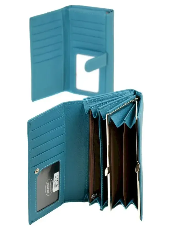 Кошелек Classic кожа DR. BOND W46 light-blue