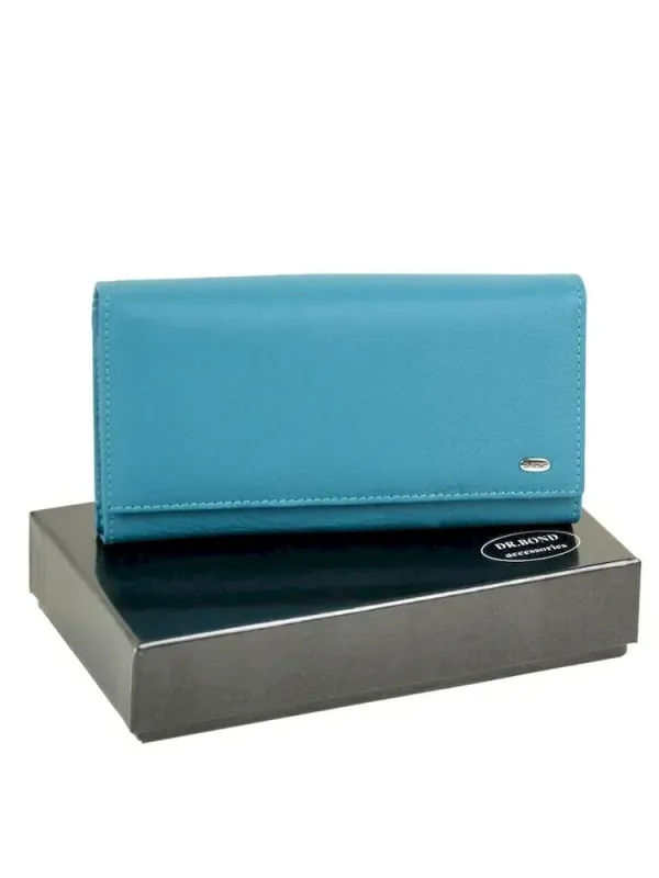 Жіночий гаманець Classic шкіряний Dr.Bond W46 light-blue