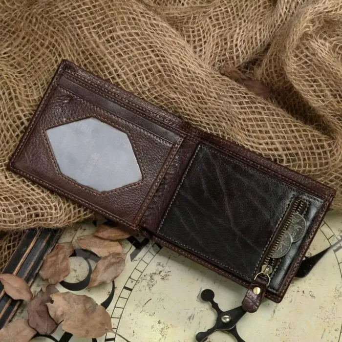 Кошелек мужской Vintage 14176 Коричневый