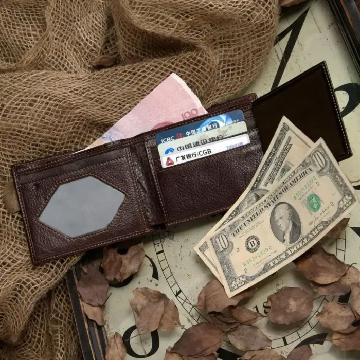 Кошелек мужской Vintage 14176 Коричневый