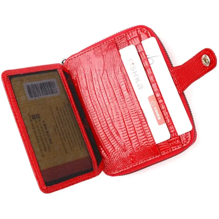 Чудовий гаманець із натуральної фактурної шкіри KARYA 20972