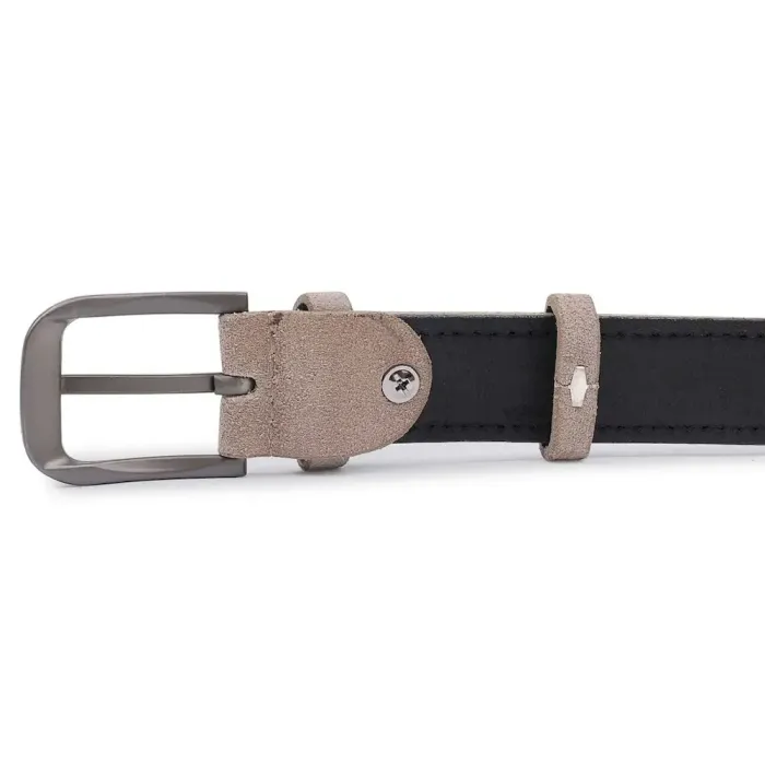 Замшевий ремінь для жінок Vintage 20780 Сірий