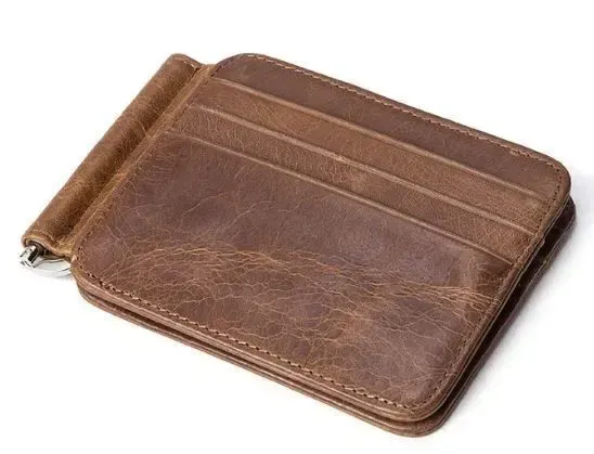 Затискач для купюр Vintage 14929 Коричневий