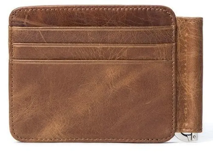 Затискач для купюр Vintage 14929 Коричневий