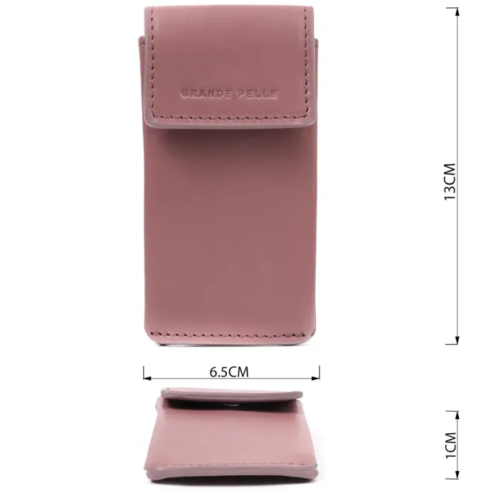 Жіноча незвичайна ключниця у вигляді футляра з натуральної шкіри GRANDE PELLE 22571