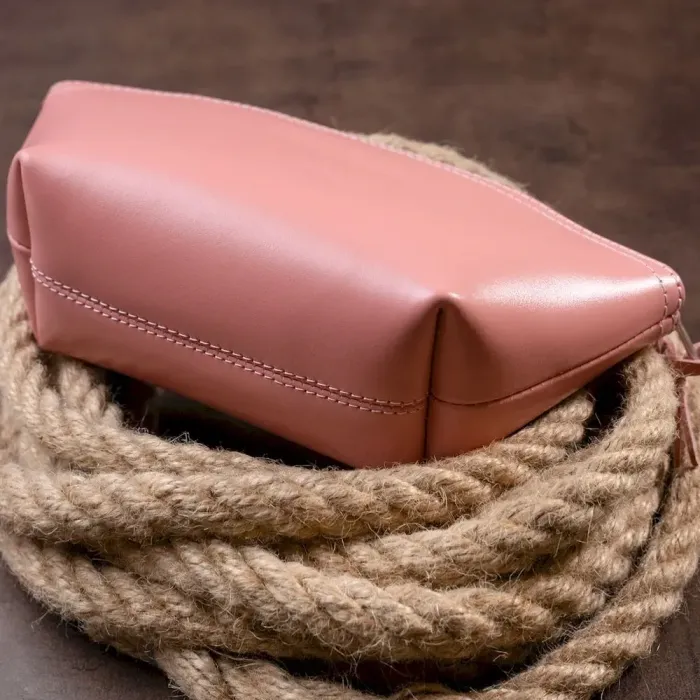 Жіноча косметичка зі шкіри Amelin GRANDE PELLE 11299 Пудра