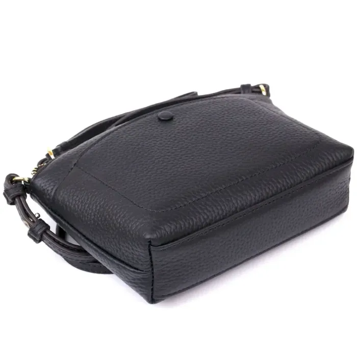 Жіноча шкіряна сумка Vintage 20488 Чорний