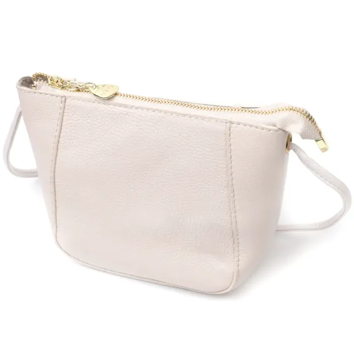 Жіноча сумка через плече з натуральної шкіри Vintage 22299 Біла