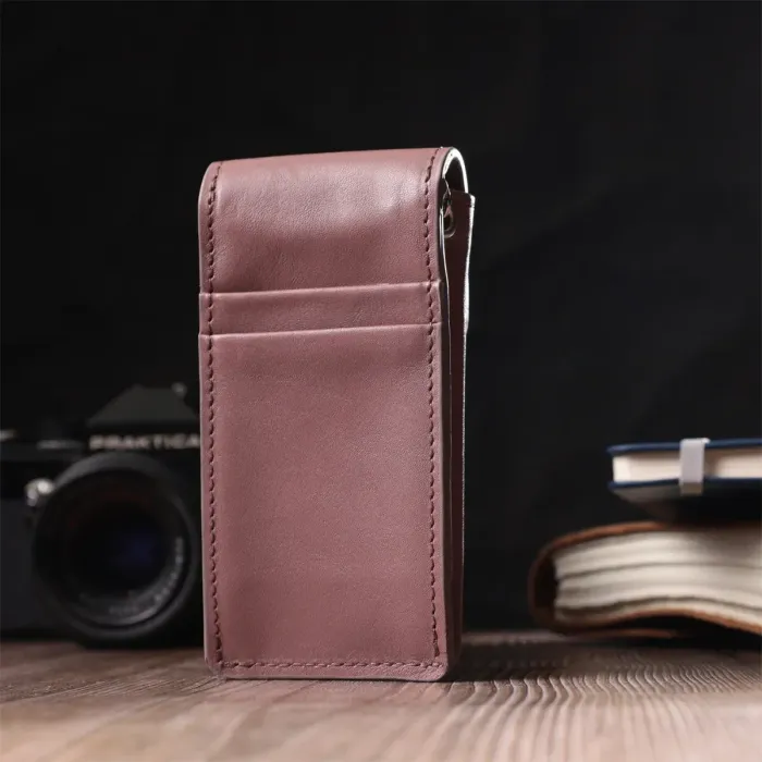 Жіноча незвичайна ключниця у вигляді футляра з натуральної шкіри GRANDE PELLE 22571