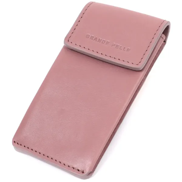 Жіноча незвичайна ключниця у вигляді футляра з натуральної шкіри GRANDE PELLE 22571