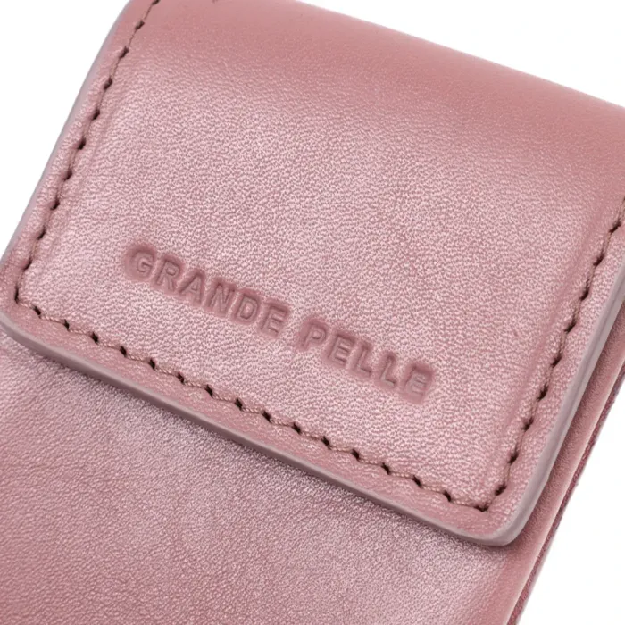 Жіноча незвичайна ключниця у вигляді футляра з натуральної шкіри GRANDE PELLE 22571