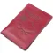 Женская обложка на военный билет из глянцевой кожи Карта GRANDE PELLE 16779 Бордовая