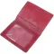 Женская обложка на военный билет из глянцевой кожи Карта GRANDE PELLE 16779 Бордовая