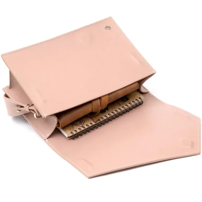 Женская сумка из натуральной кожи GRANDE PELLE 11435 Розовый