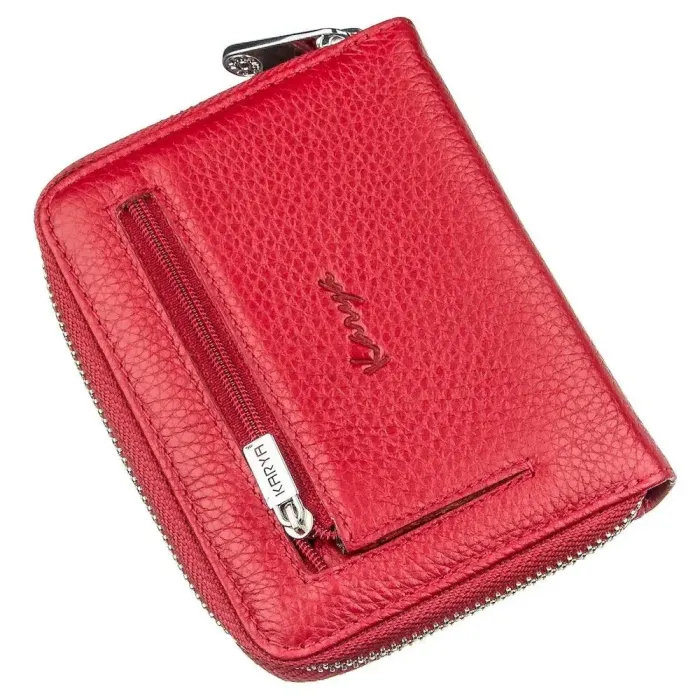 Жіночий гаманець на блискавці KARYA 17394 Червоний