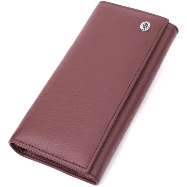 Жіночий гаманець горизонтального формату ST Leather 22515 Бордовий