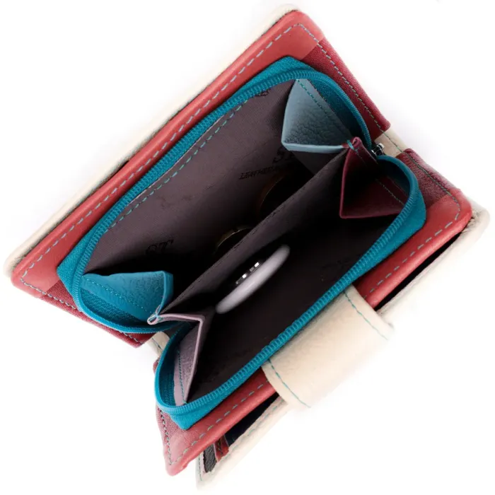 Жіночий гаманець із натуральної шкіри вертикального формату ST Leather 19440 Білий