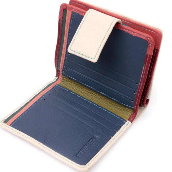 Жіночий гаманець із натуральної шкіри вертикального формату ST Leather 19440 Білий