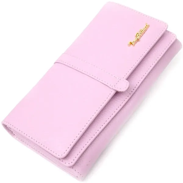 Жіночий гаманець з великою кількістю відділень ніжного кольору з натуральної шкіри Tony Bellucci 21958