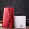 Жіночий гаманець із геометричним клапаном із натуральної шкіри ST Leather 22545 Червоний