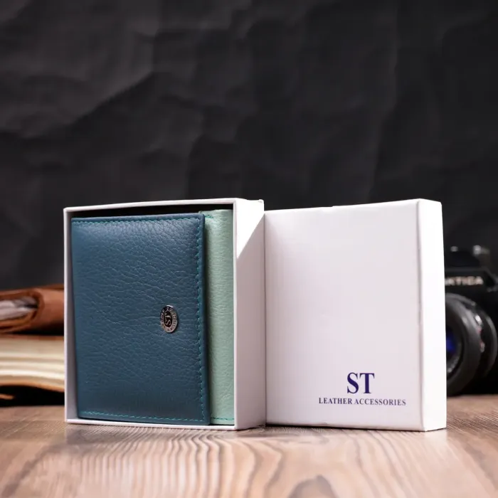 Жіночий гаманець з оригінальною монетницею з натуральної шкіри ST Leather 19508