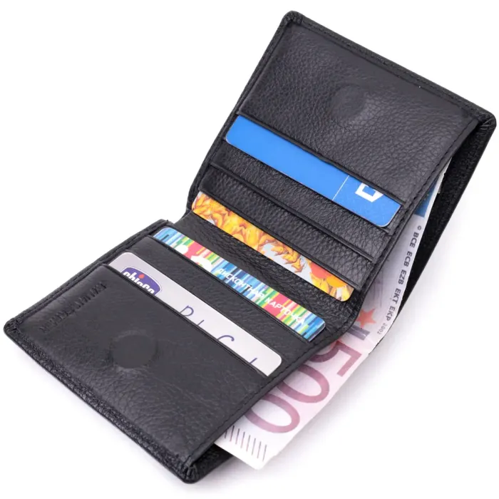 Жіночий гаманець в класичному чорному кольорі ST Leather 19466 Чорний