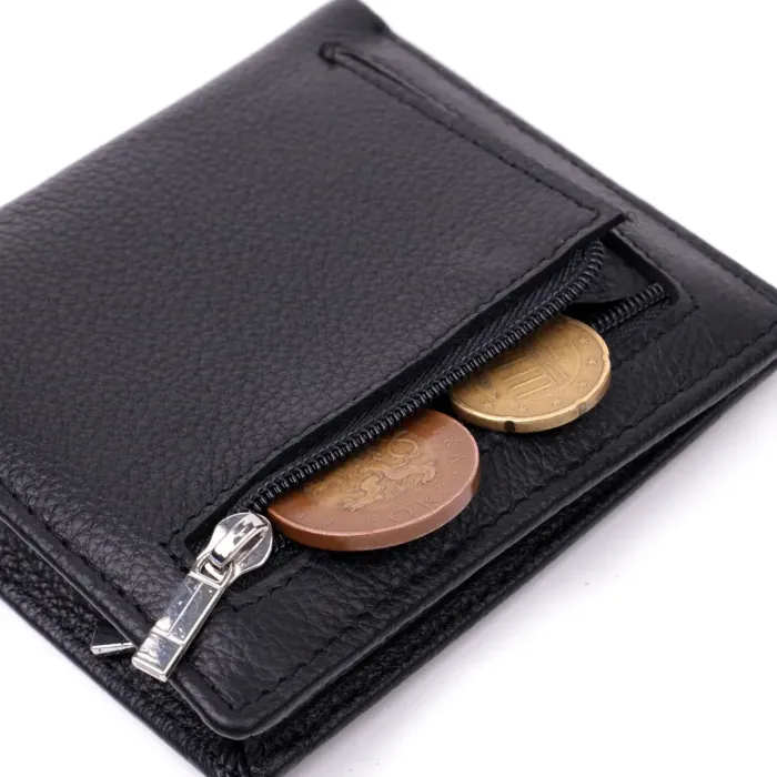 Жіночий гаманець в класичному чорному кольорі ST Leather 19466 Чорний