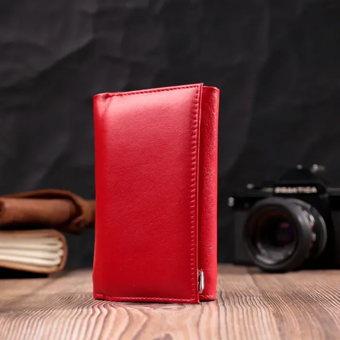 Жіночий гаманець в три складання з натуральної шкіри ST Leather 19469