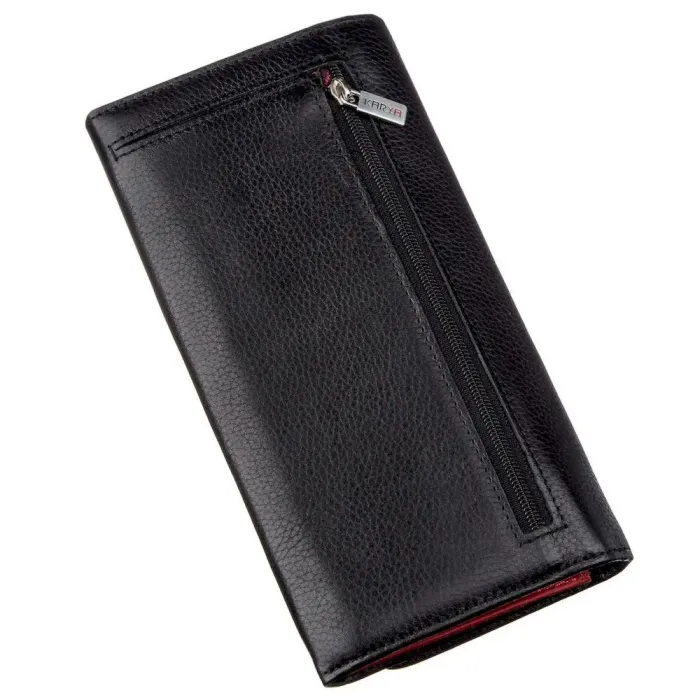 Жіночий шкіряний гаманець KARYA 17378 Чорний