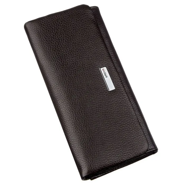 Жіночий гаманець шкіряний флотар KARYA 17377 Коричневий