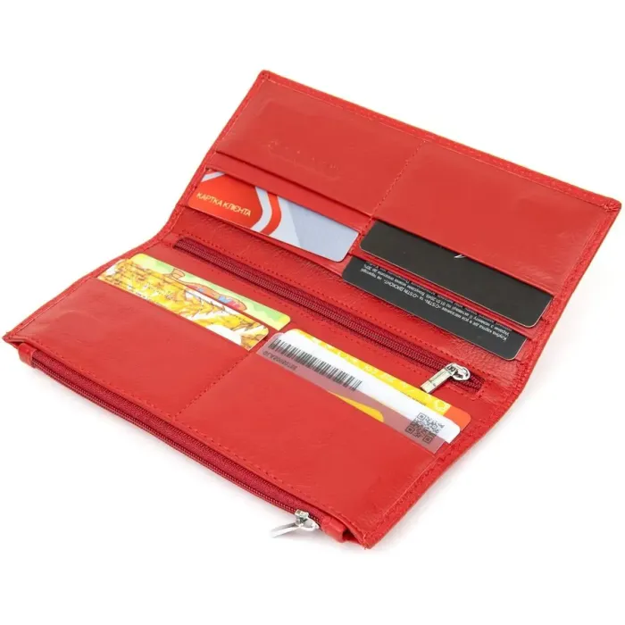 Шкіряний жіночий гаманець ST Leather 19381 Червоний