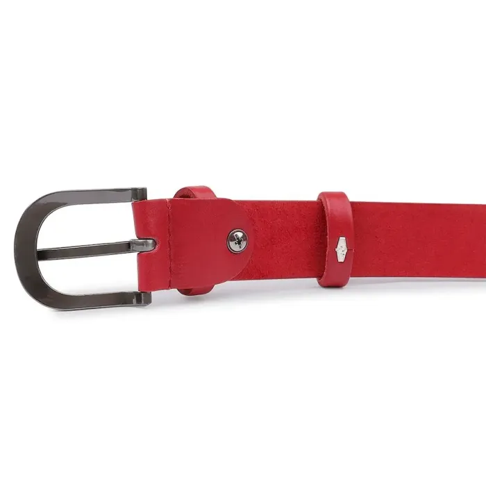 Жіночий шкіряний ремінь Vintage 20786 Червоний