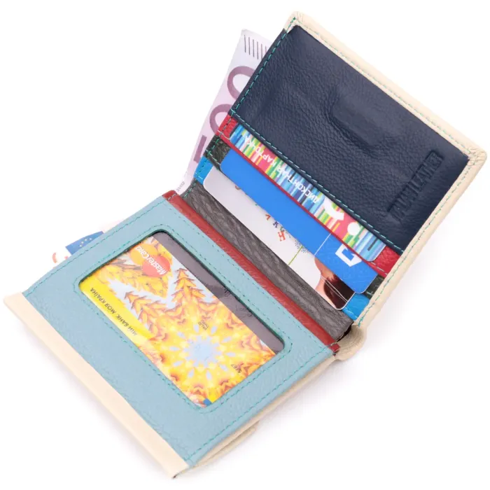 Красивий жіночий гаманець середнього розміру з натуральної шкіри ST Leather 19499