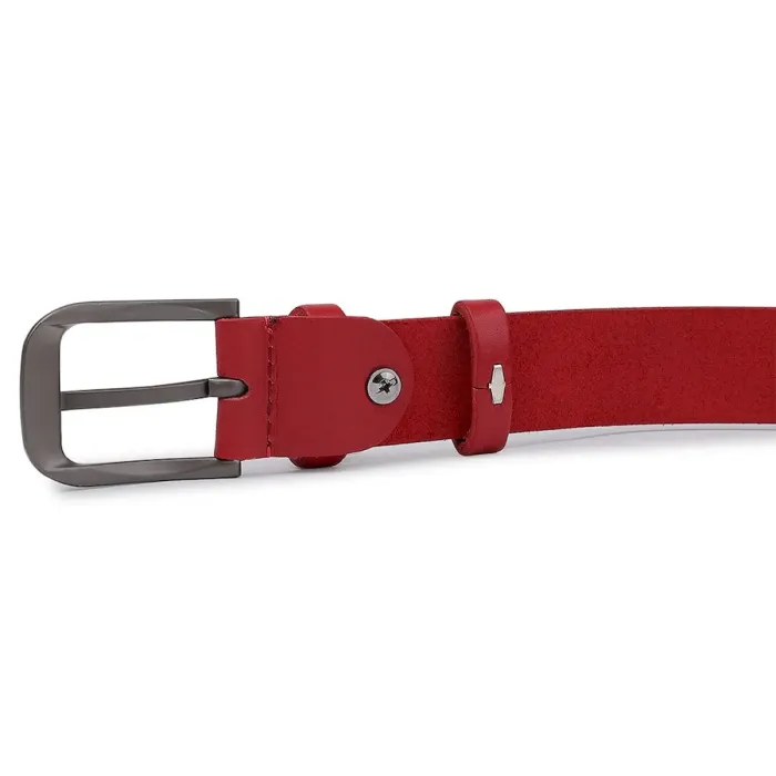 Жіночий шкіряний ремінь Vintage 20777 Червоний