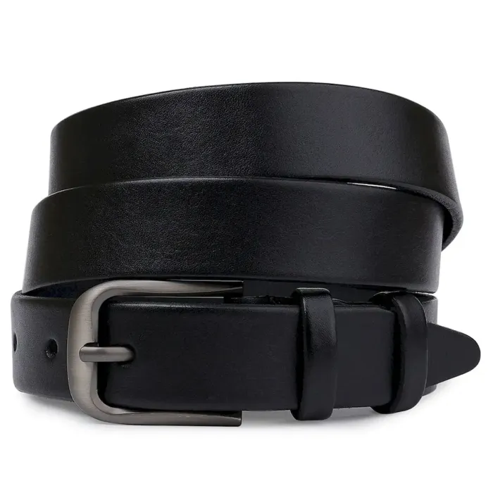 Жіночий ремінь з натуральної шкіри Vintage 20776 Чорний