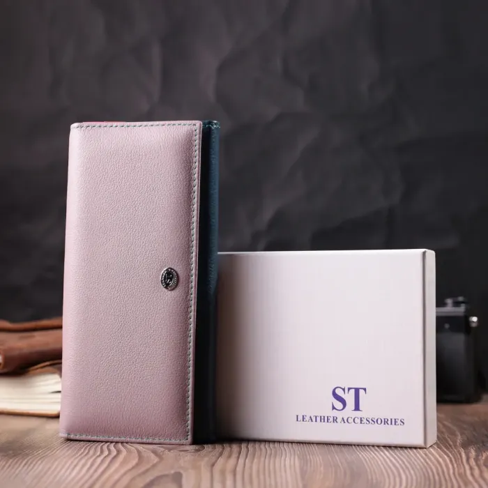 Жіночий практичний гаманець з натуральної шкіри ST Leather 22521