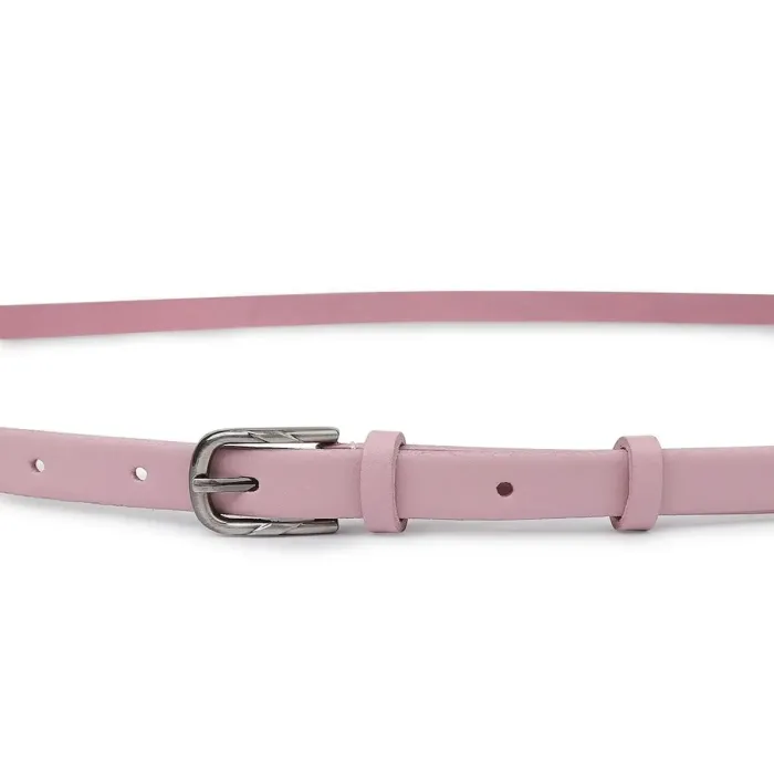 Жіночий ремінь із натуральної шкіри Vintage 20753 Рожевий