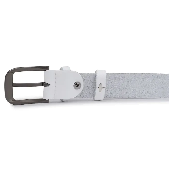 Жіночий ремінь із натуральної шкіри Vintage 20779 Білий