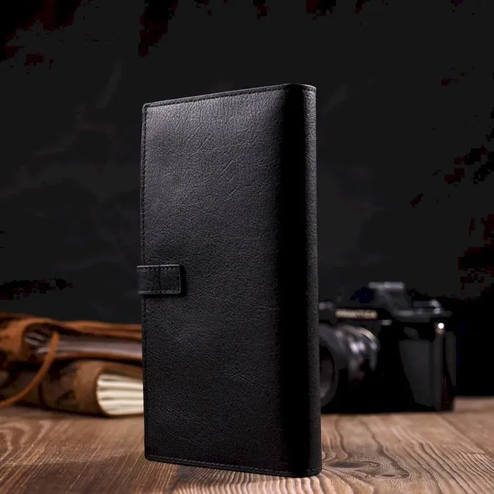 Жіночий тонкий гаманець з натуральної шкіри Tony Bellucci 22036 Чорний