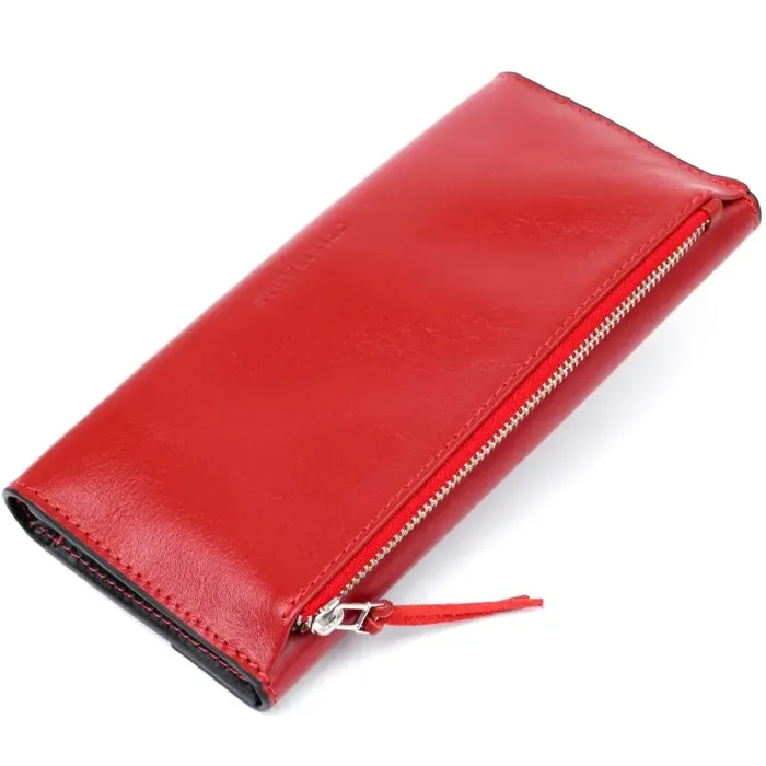 Жіночий місткий гаманець GRANDE PELLE 11368 Червоний