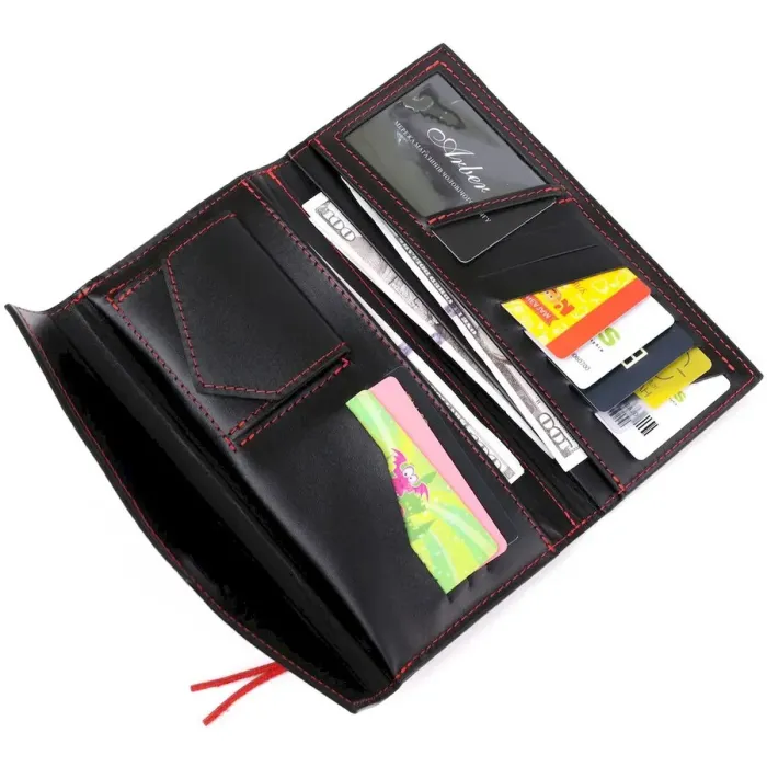 Жіночий місткий гаманець GRANDE PELLE 11368 Червоний