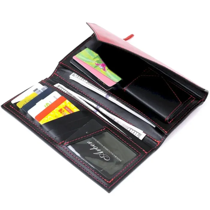 Жіночий місткий гаманець GRANDE PELLE 11368 Червоний