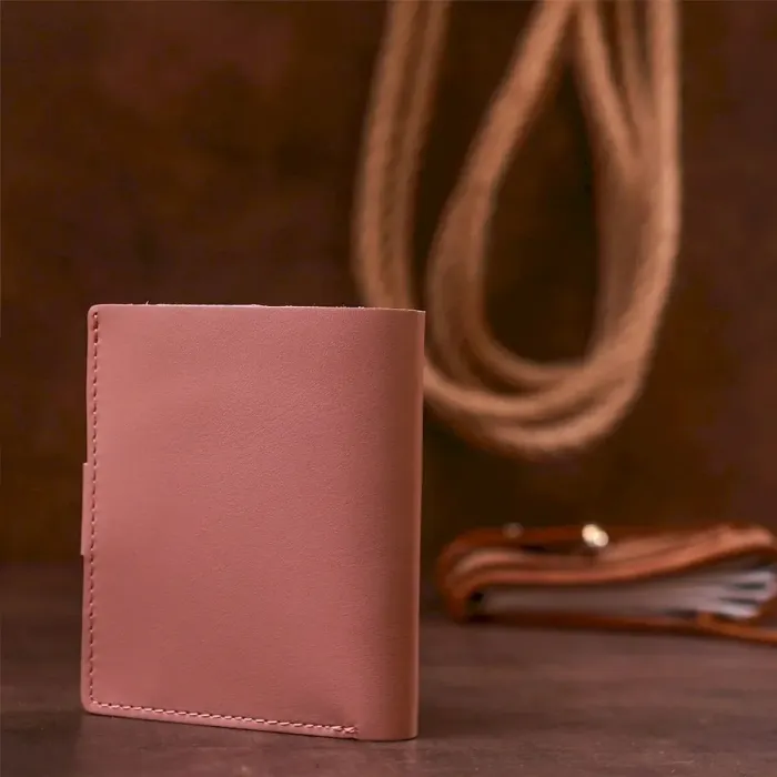 Женское портмоне из натуральной кожи Shvigel 16509 Розовый