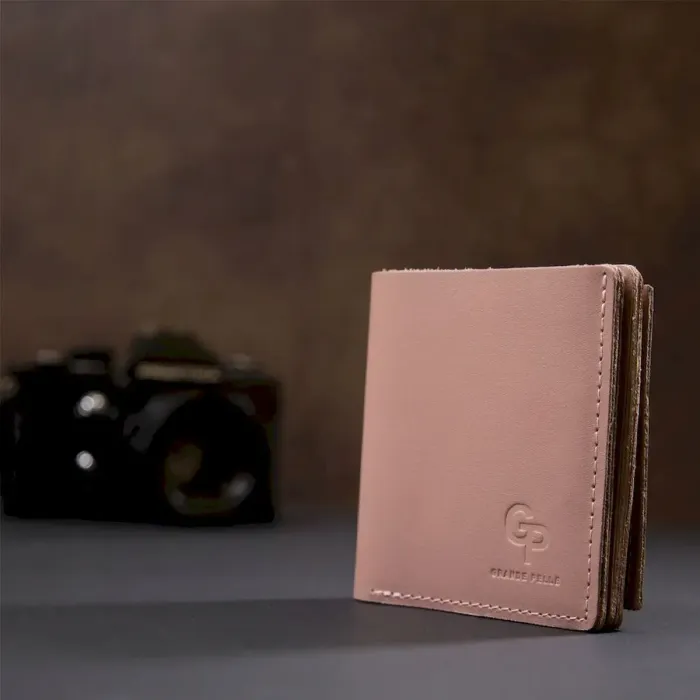 Жіноче портмоне з монетницею GRANDE PELLE 11370 Рожевий