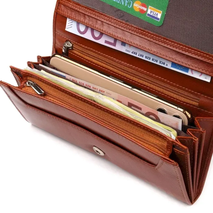 Жіноче портмоне з монетницею з натуральної шкіри CANPELLINI 21532