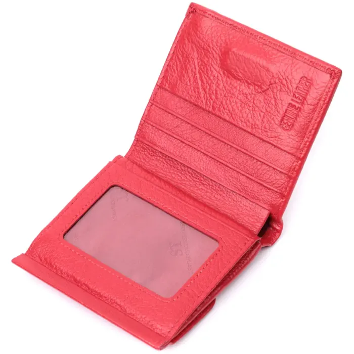 Зручне жіноче портмоне з натуральної шкіри ST Leather 22723 Червоний