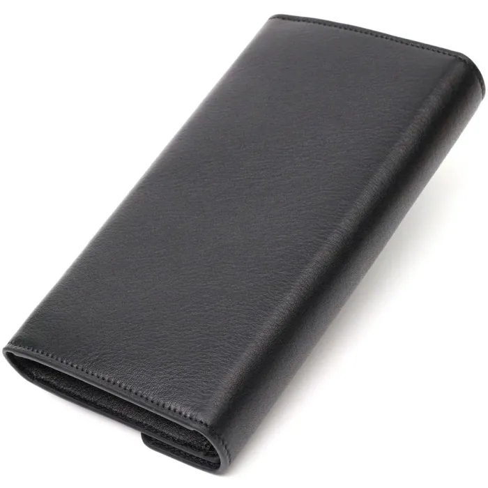 Жіноче містке портмоне з натуральної шкіри Tony Bellucci 21976 Чорний